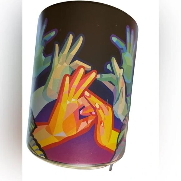 STARBUCKS 2021 American Sign Language "Connect" ASL MUG Artist Yiqiao Wang 12 oz - Picture 6 of 9